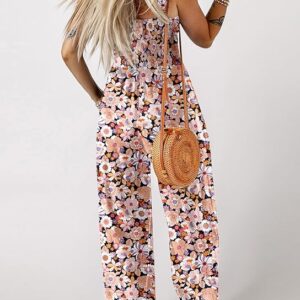 Limited time deal savings-22% Dokotoo Women's Casual Loose Overalls Jumpsuits One Piece Sleeveless Printed
